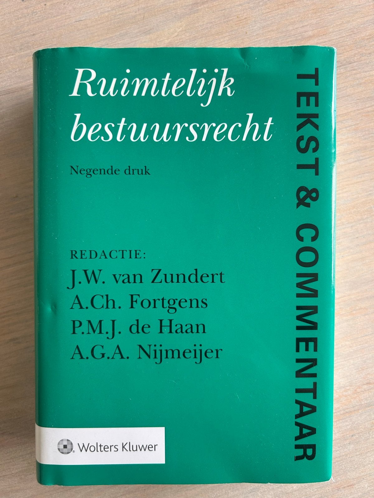 Ruimtelijk bestuursrecht - Tekst & Commentaar (9e druk), Ophalen of Verzenden, Gamma, Zo goed als nieuw, WO