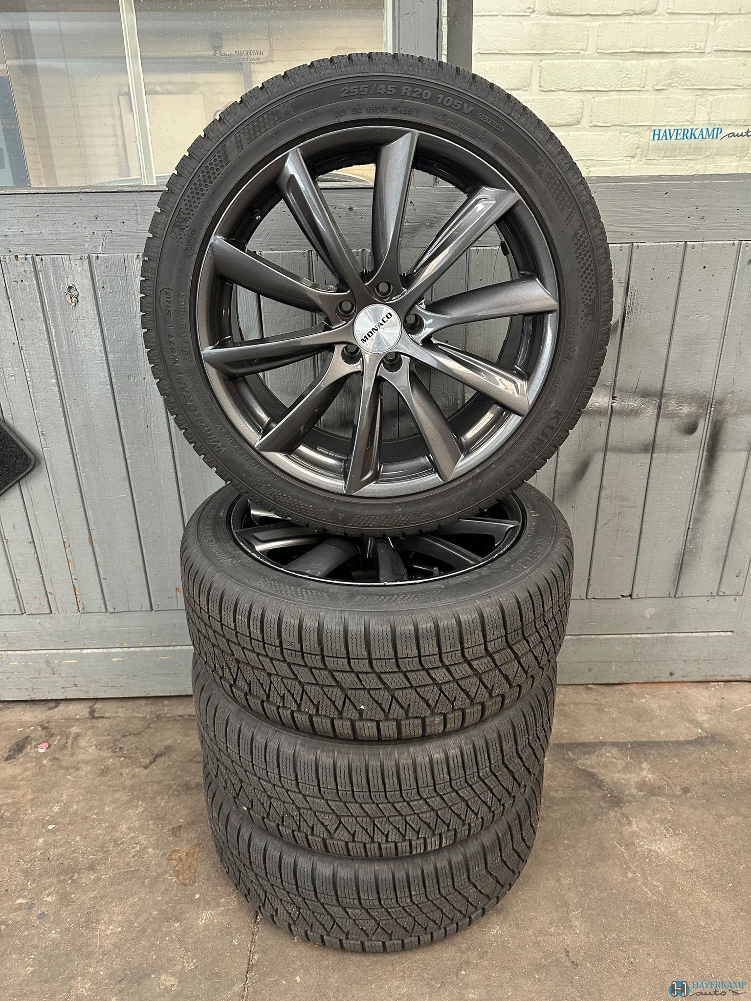 Audi Q5 winterset 255 45 20, Auto-onderdelen, Banden en Velgen, Ophalen, Gebruikt, 255 mm, -