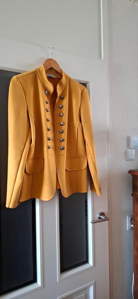 Okergeel  jasje mooie kleur  geel xxl, Geel, Maat 46/48 (XL) of groter, Ophalen of Verzenden, Zo goed als nieuw