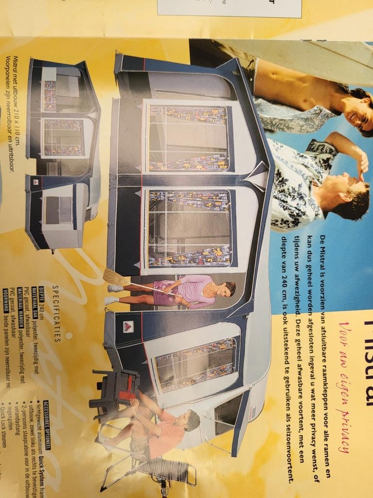 Dorema voortent met maat 6 775-800, Caravans en Kamperen, Caravan accessoires, Ophalen, Zo goed als nieuw