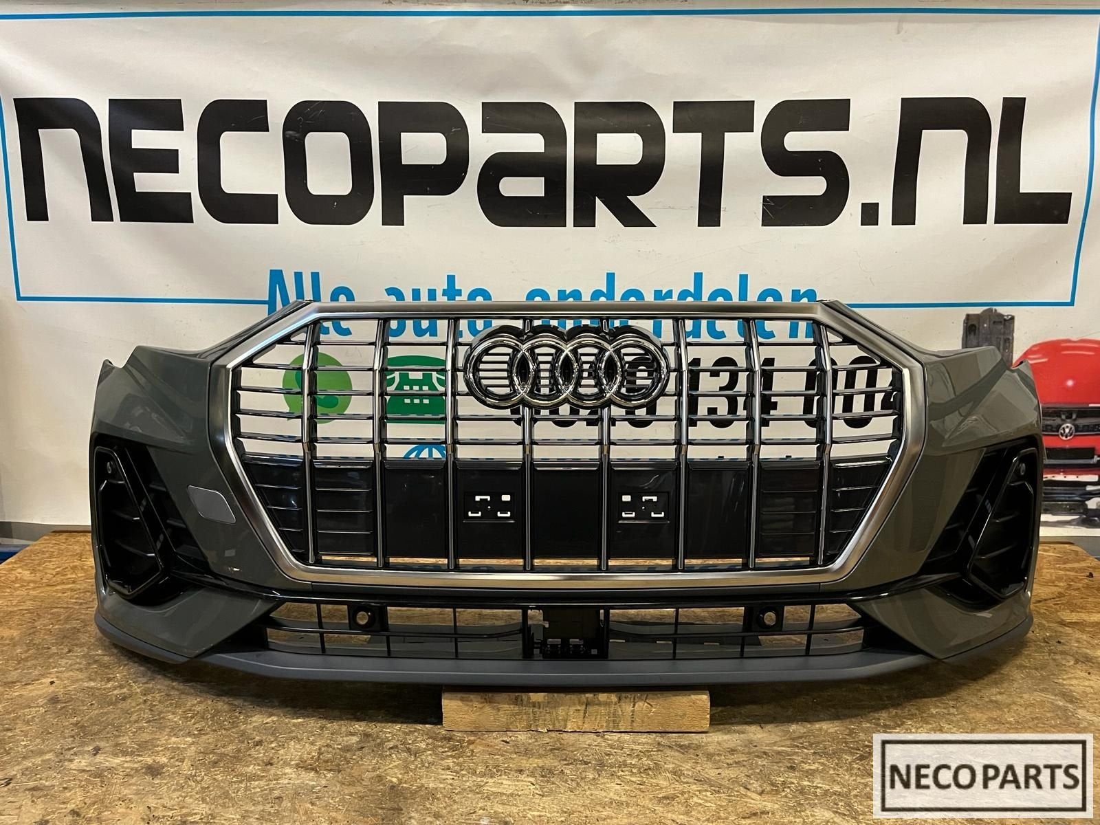 AUDI Q3 83A F3 SLINE S LINE VOORBUMPER GRILL ORIGINEEL, Gebruikt, -, -, Achter