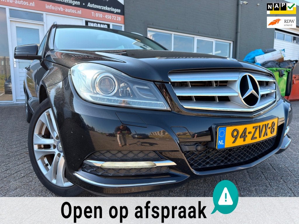 Mercedes-Benz C-klasse Estate 180 CDI Business Class Avantga, Auto's, Mercedes-Benz, Euro 5, Achterwielaandrijving, Zwart, 4 cilinders