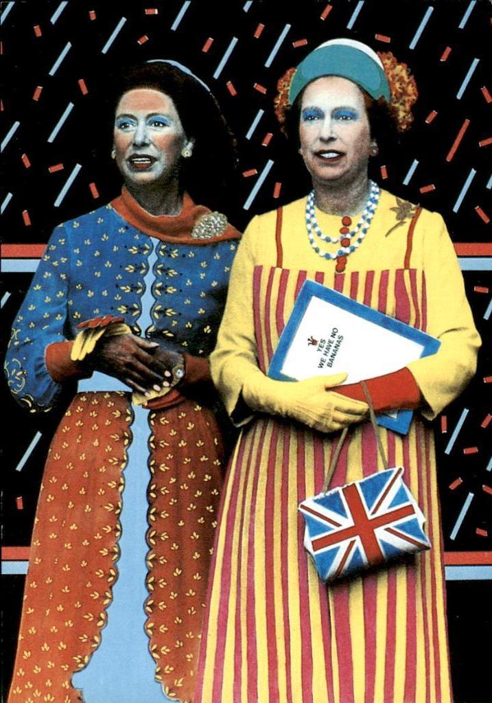 Koningin Elisabeth, en Margareth, door Paul Koeleman 1983, Verzamelen, Verzenden, Nieuw, Kaart, Foto of Prent