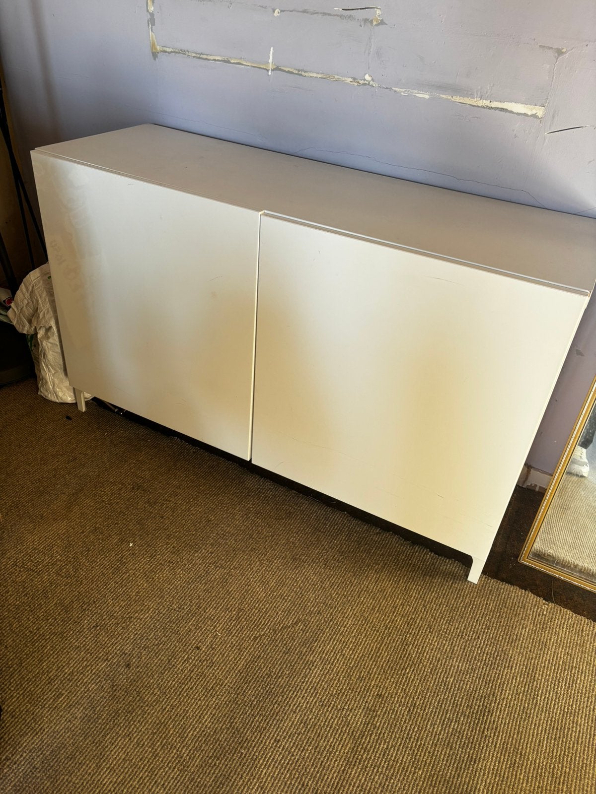 2x witte dressoir kast, Huis en Inrichting, Kasten | Dressoirs, Ophalen, Gebruikt, 25 tot 50 cm