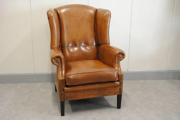 schapenleren fauteuil, Huis en Inrichting, Fauteuils, Ophalen, Nieuw, 75 tot 100 cm, Leer