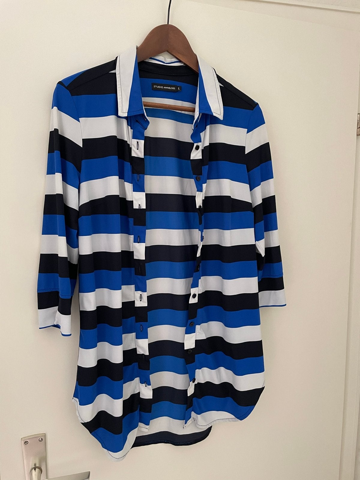 Studio Anneloes gestreepte blouse - Maat L, Ophalen of Verzenden, Zo goed als nieuw, Maat 42/44 (L), Blauw