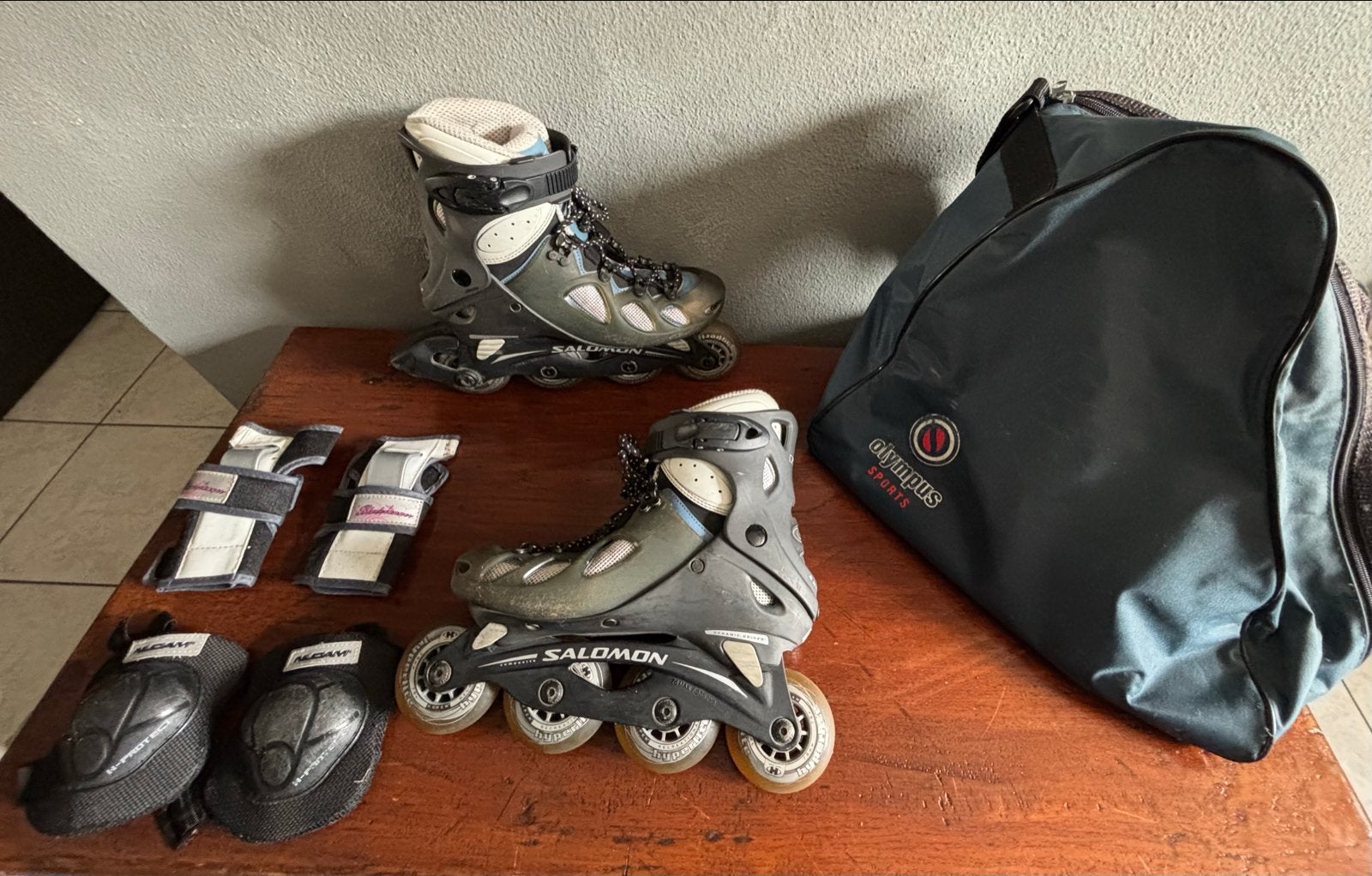 Salomon Inline Skates / Skeelers – Maat 38 (Complete Set), Gebruikt, Inline skates 4 wielen, Dames, Salomon