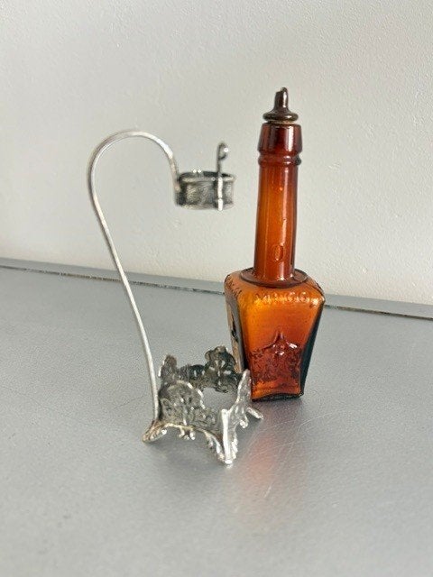 antiek zilver maggie houder, Ophalen of Verzenden, Zilver