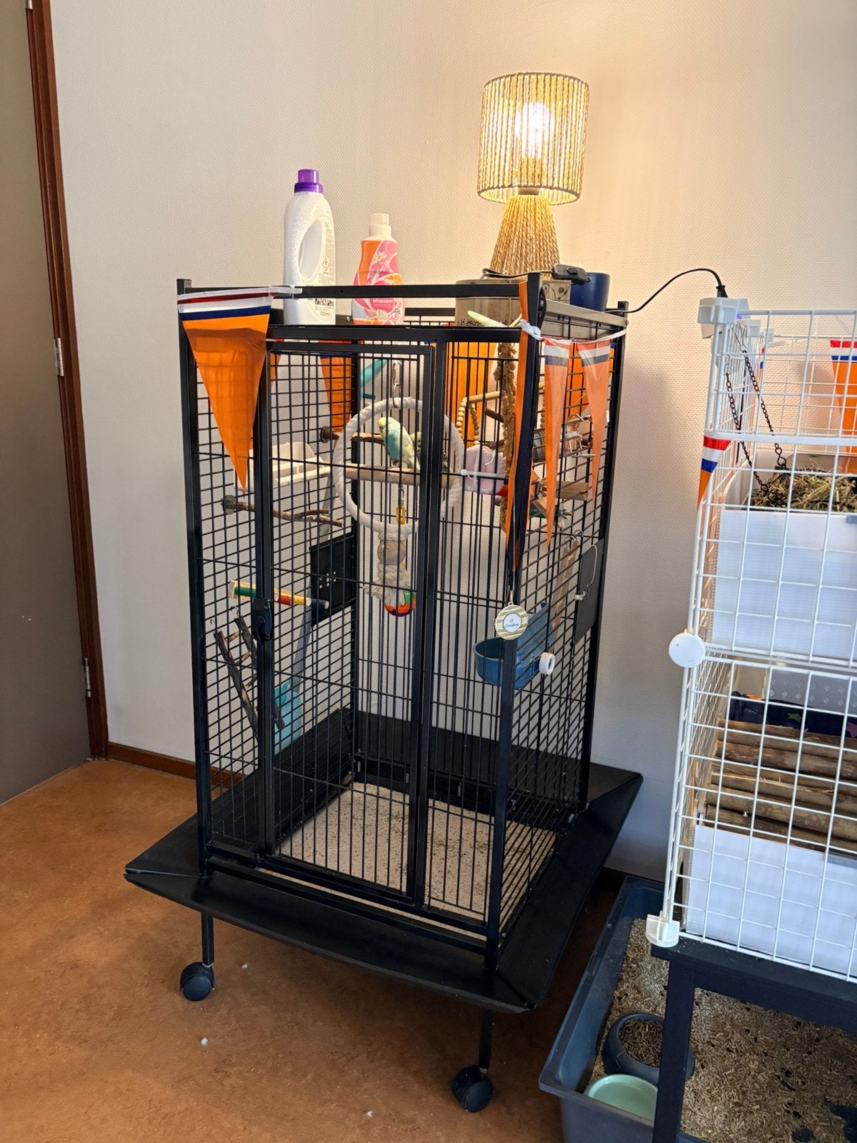 Te koop vogelkooi, Ophalen of Verzenden, Zo goed als nieuw, Metaal, Vogelkooi