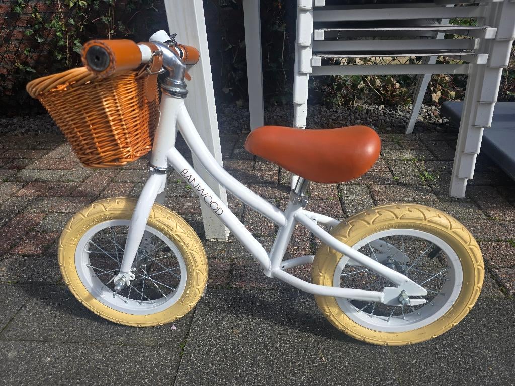 BANWOOD BALANCE BIKE FIRST GO VINTAGE - WIT, Ophalen, Gebruikt, Loopfiets