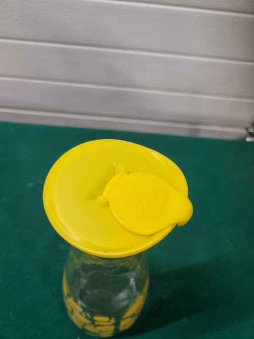 karaf / sapkan glas met citroentjes van glas, Ophalen of Verzenden