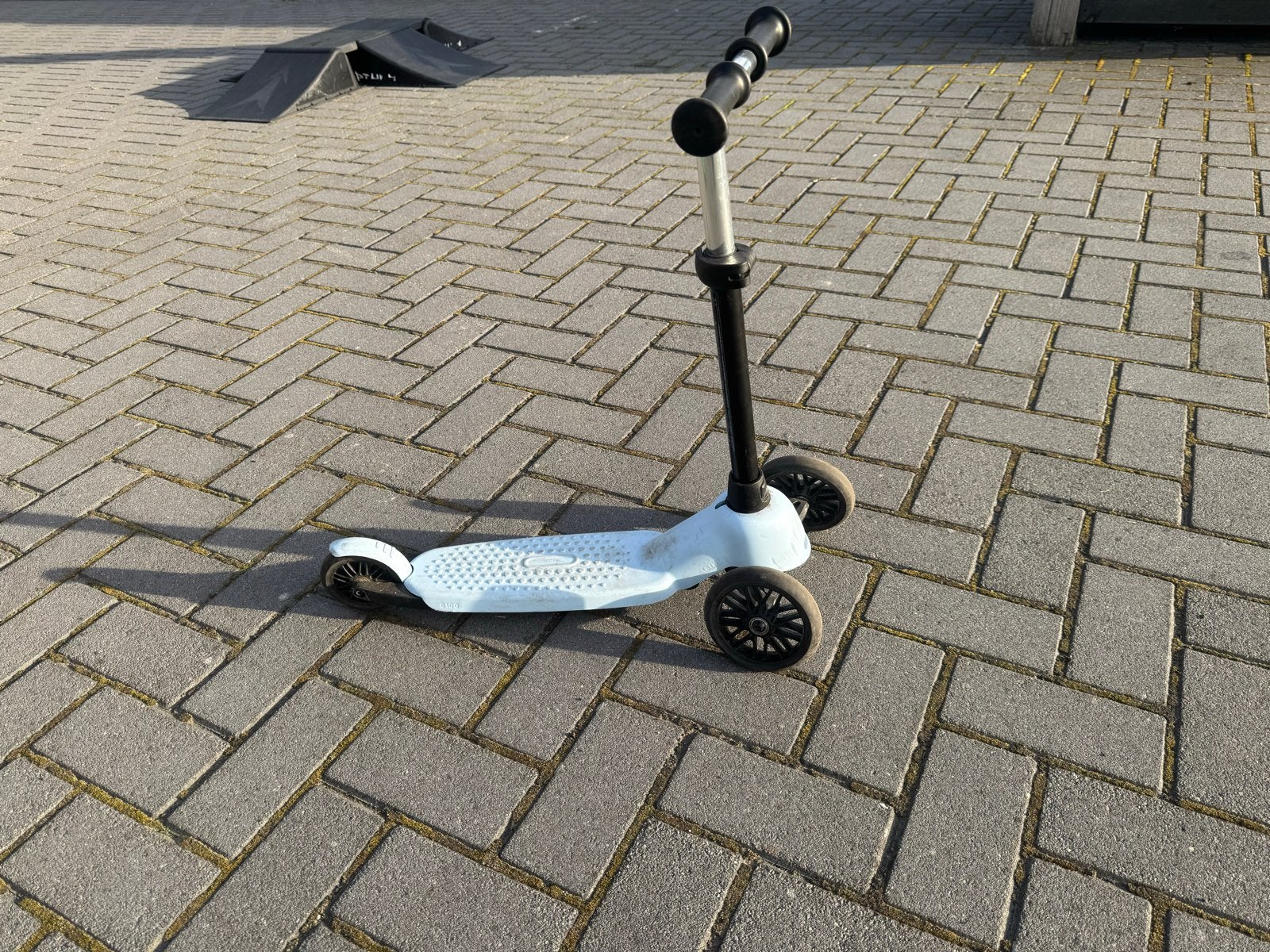 Kinderstep - Lichtblauw met 3 wielen, Ophalen, Gebruikt, Gewone step