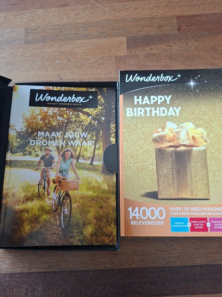 Wonderbox cadeaubon, Eén persoon, Cadeaubon, Overige typen
