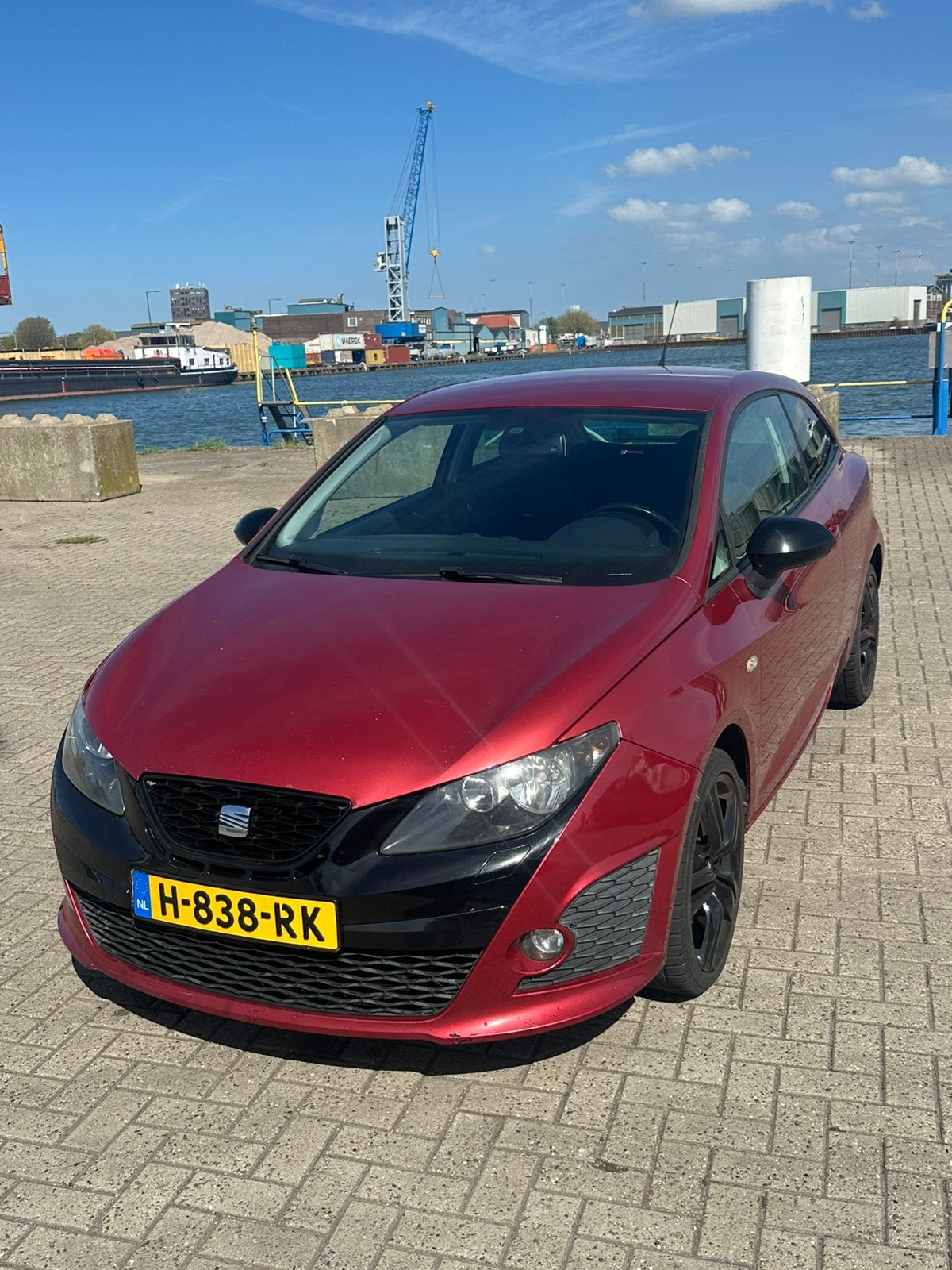 Seat Ibiza 1.4 TSI 110KW AUT 2010 Rood, Zwart, 4 cilinders, 620 kg, Ibiza