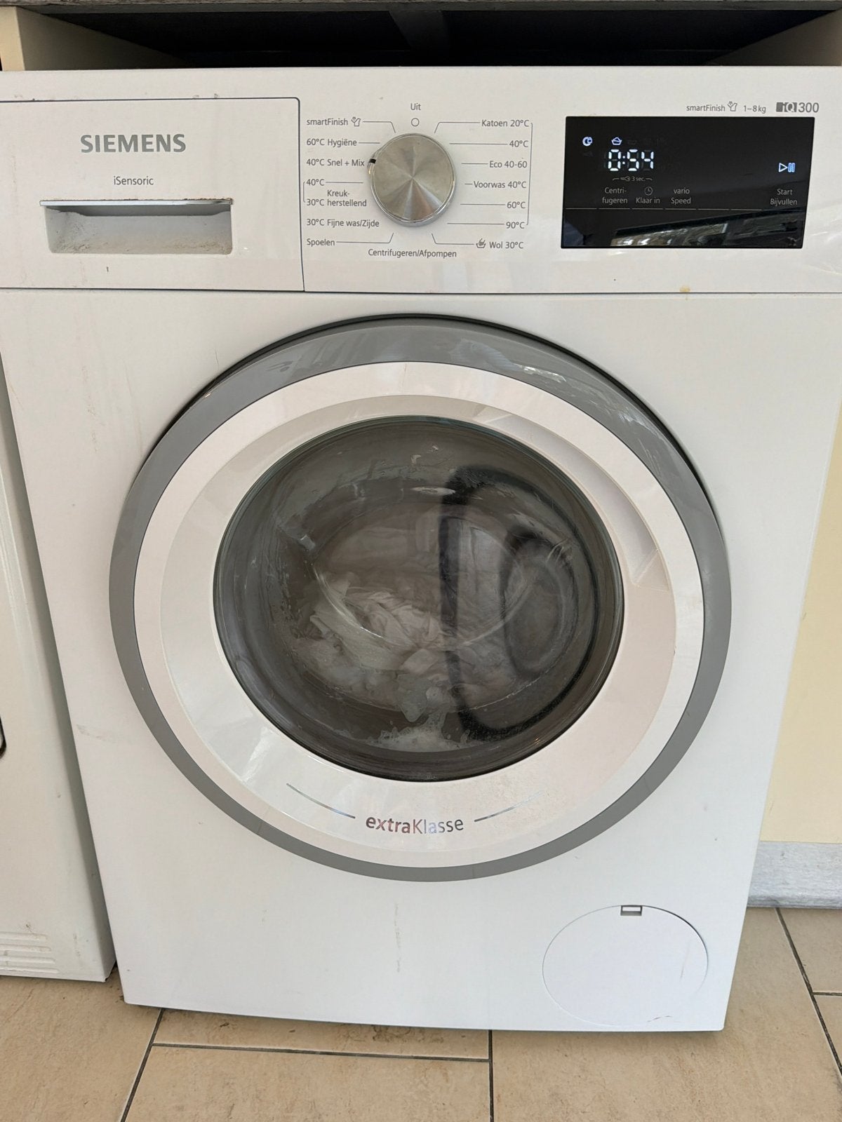 Siemens iSensoric Wasmachine - 1-8kg, extraKlasse, Ophalen, Gebruikt, Voorlader, Wolwasprogramma