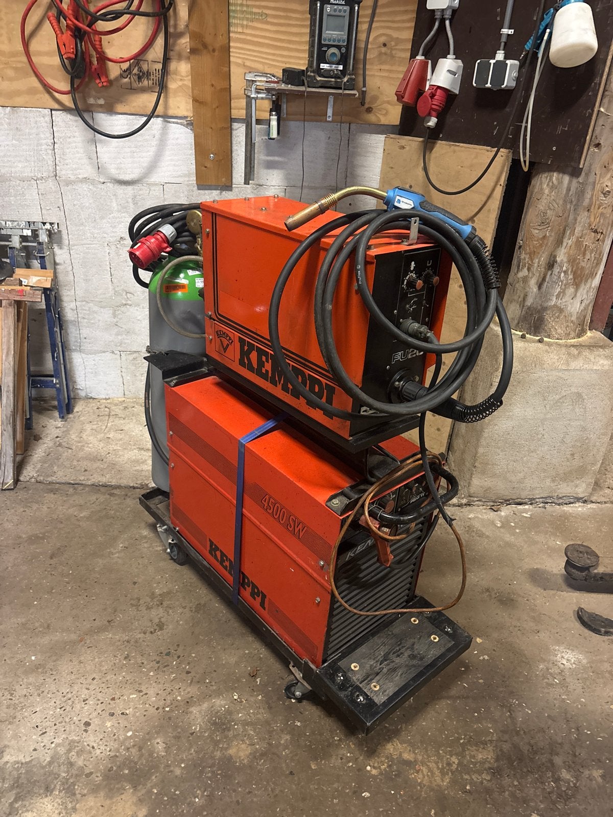 Kemppi Mig/Mag Lasapparaat 4500 SW met gasfles, Ophalen, Gebruikt, 250 ampère of meer, Co2