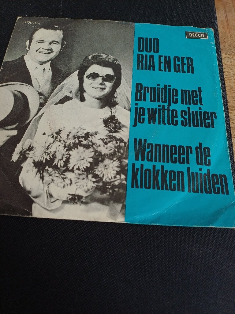 288c Single Duo Ria en Ger – Bruidje met je witte sluier, Gebruikt, 7 inch, Ophalen of Verzenden, Overige typen