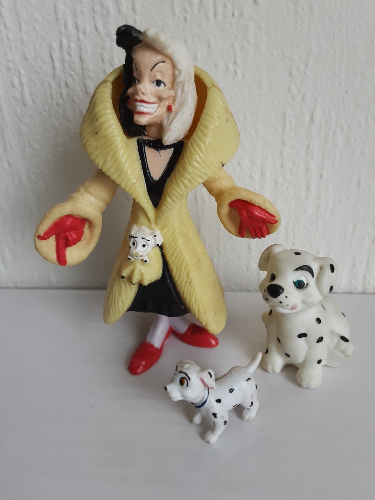 Cruella De Vil en Dalmatiërs figuren set, Ophalen of Verzenden, Gebruikt