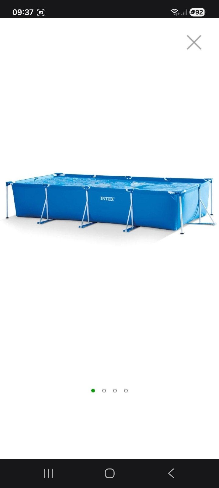 intex frame zwembad 4,5x2,2x0,84m, Tuin en Terras, Zwembaden, Ophalen, Rechthoekig, Opzetzwembad, Minder dan 80 cm