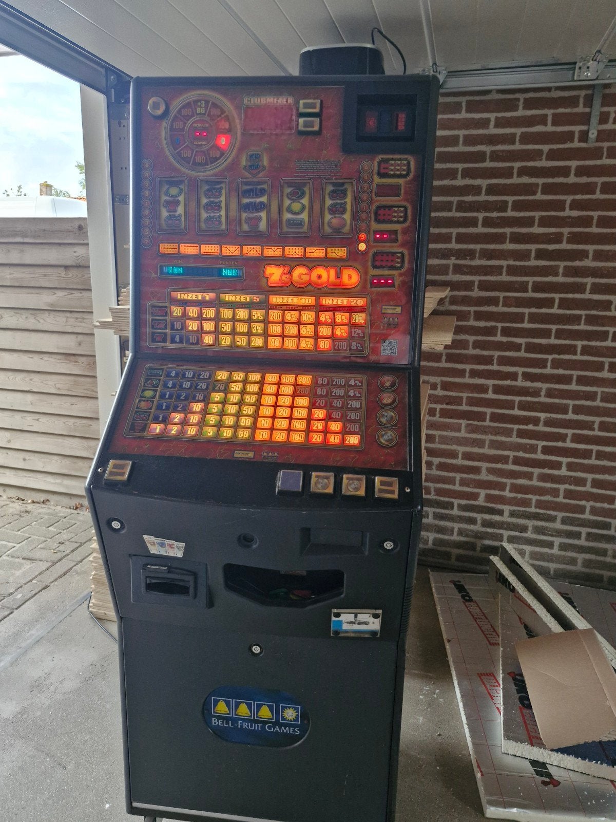 7's Gold Gokkast!, Verzamelen, Automaten | Gokkasten en Fruitautomaten, Euro, Ophalen, Gebruikt, Met sleutels