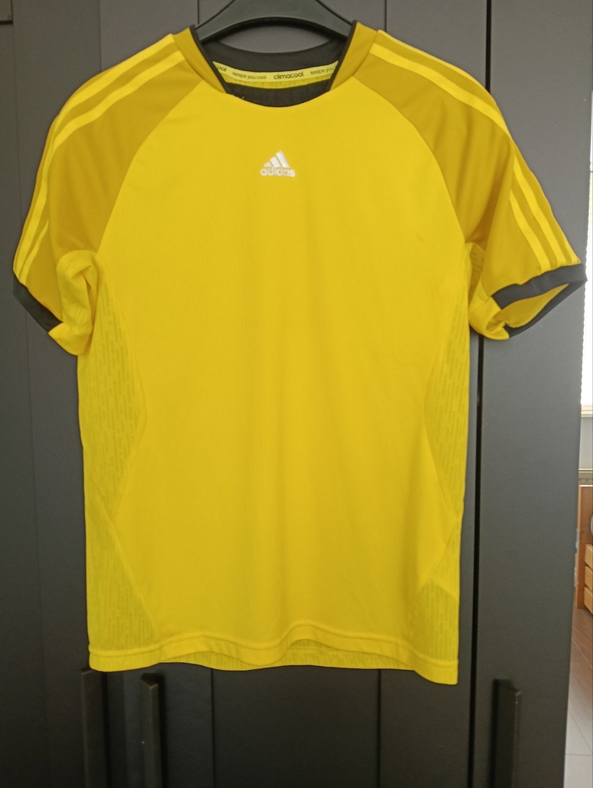 Adidas Climacool Sportshirt Geel Maat L, Kleding | Heren, Maat 52/54 (L), Geel, Ophalen of Verzenden, Zo goed als nieuw