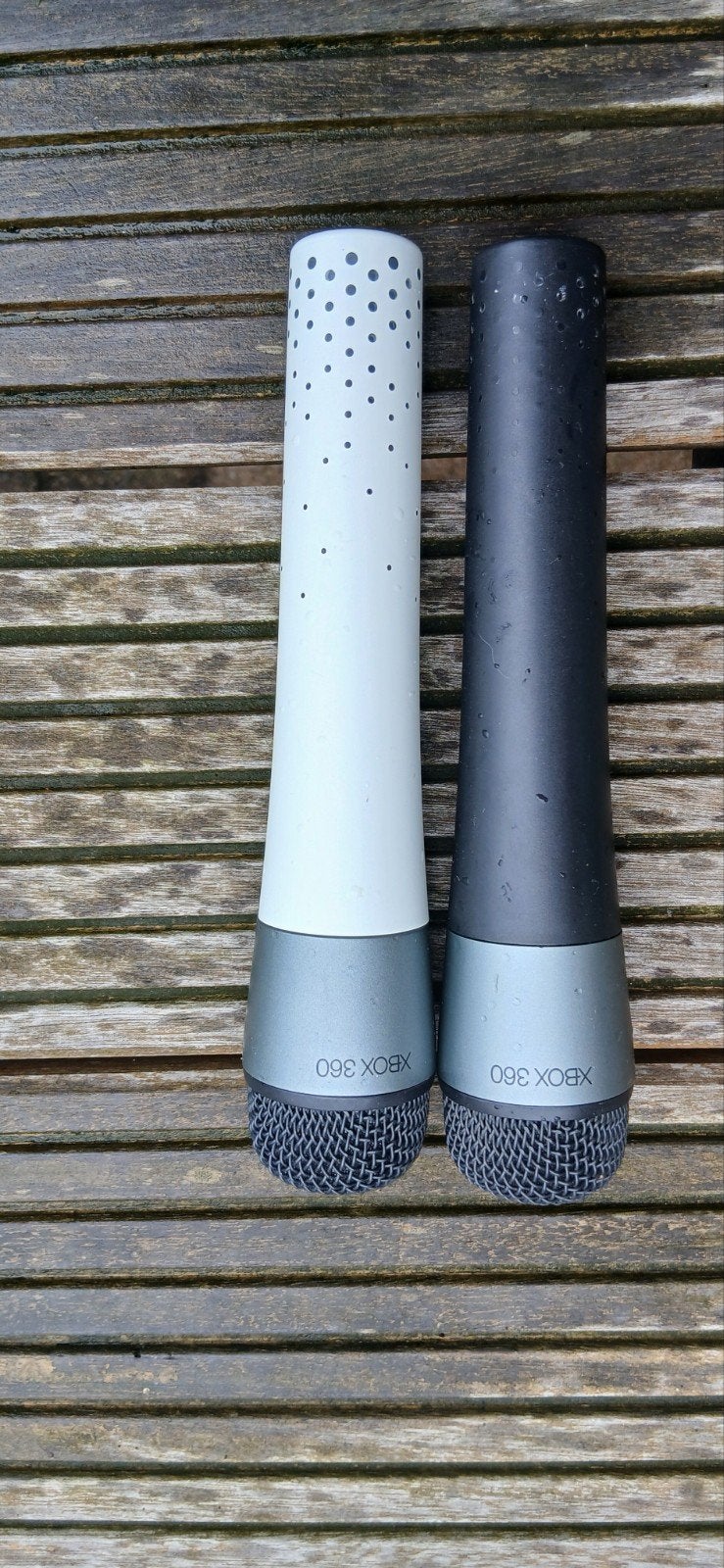 Xbox 360 Microfoons (wit en zwart), Spelcomputers en Games, 2 spelers, Ophalen of Verzenden, Gebruikt, Muziek