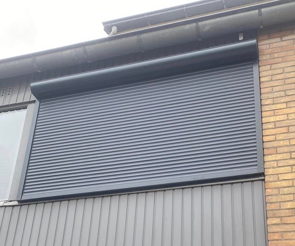 Rolluik 2460x1430mm - Grijs antreciet, Ophalen, Gebruikt, 100 tot 150 cm, 200 cm of meer