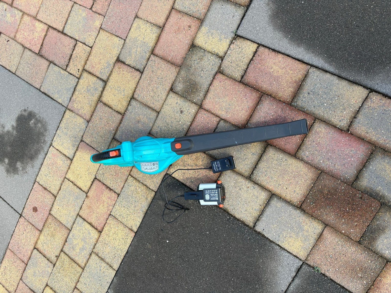 Gardena Accu Bladblazer - Zo goed als nieuw, Ophalen, Gebruikt, Accu, Handgedragen