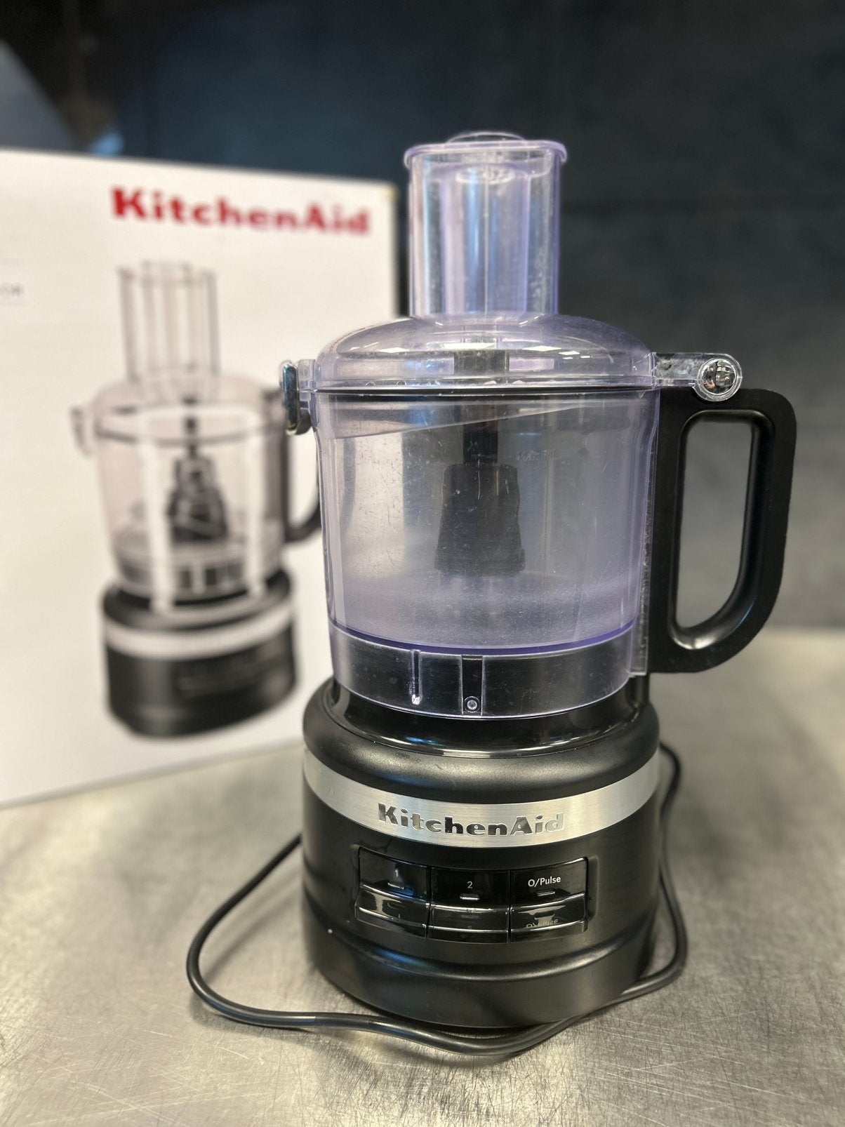 KitchenAid Foodprocessor 1.7L (Defect), Ophalen of Verzenden, Zo goed als nieuw, 3 snelheden of meer