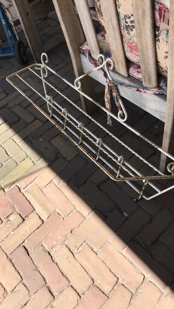smeedijzeren kapstok, Wandkapstok, Gebruikt, Ophalen of Verzenden, Minder dan 100 cm