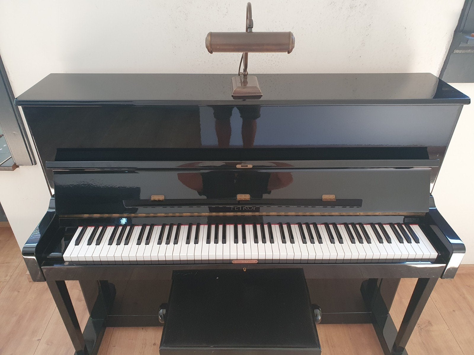 Petrof Piano - Zwart Hoogglans, Ophalen, Gebruikt, Zwart, Piano