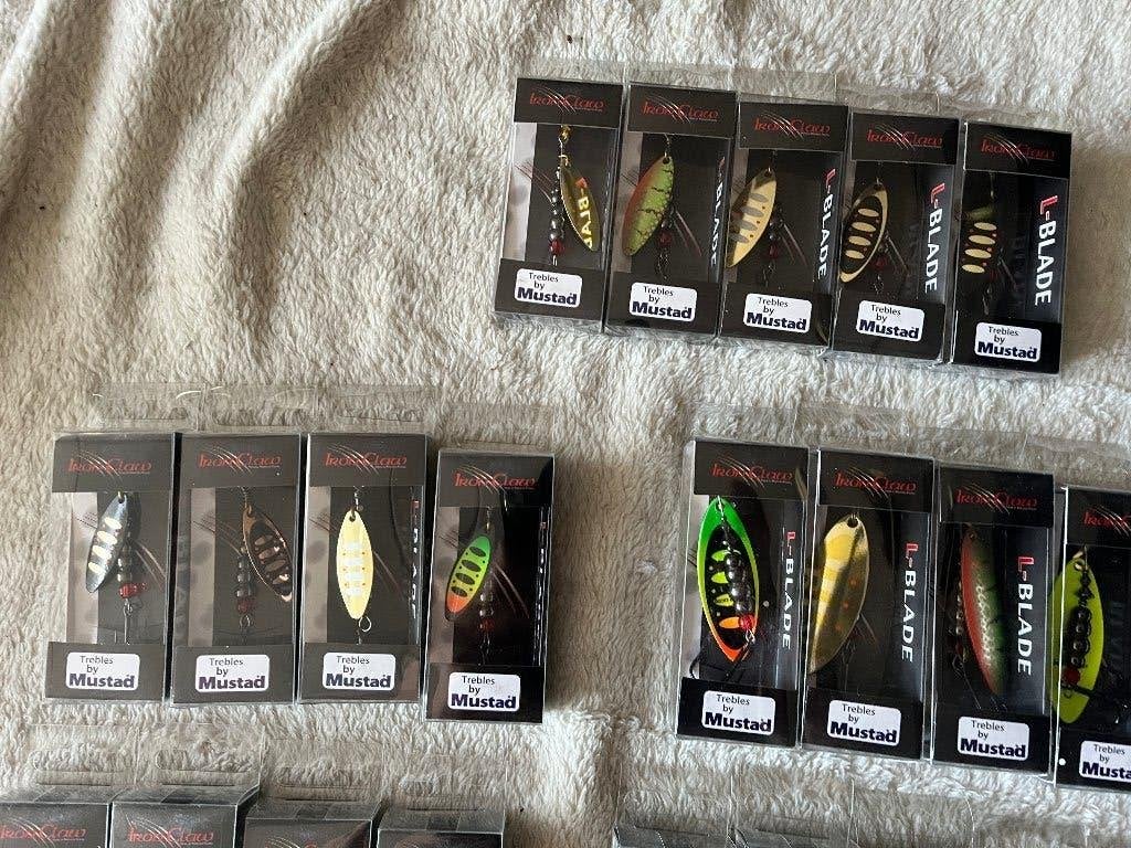 adv 910 / NIEUW mioxset 34 spinners IROW CLAW, Watersport en Boten, Hengelsport | Roofvissen, Ophalen of Verzenden, Nieuw, Overige typen