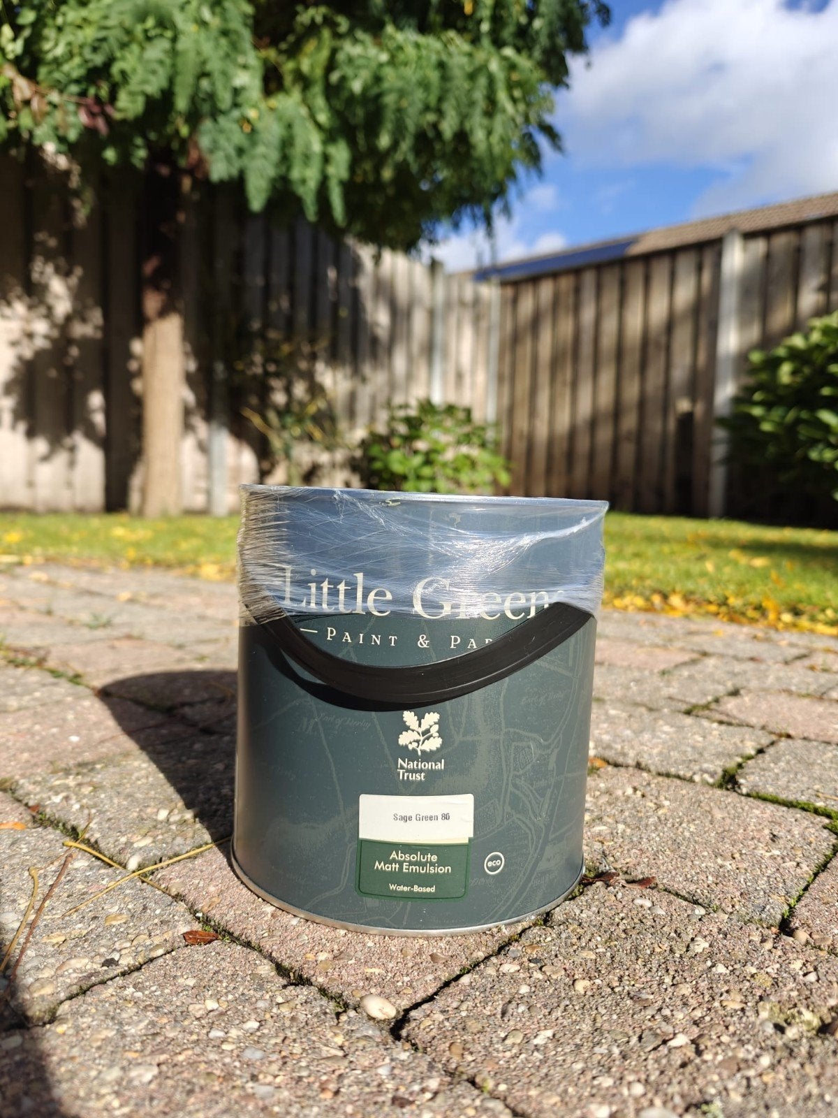 Little Greene Sage Green 86 Absolute Matte Emulsion 2,5liter, Doe-het-zelf en Verbouw, Nieuw, Ophalen of Verzenden, Verf, Minder dan 5 liter