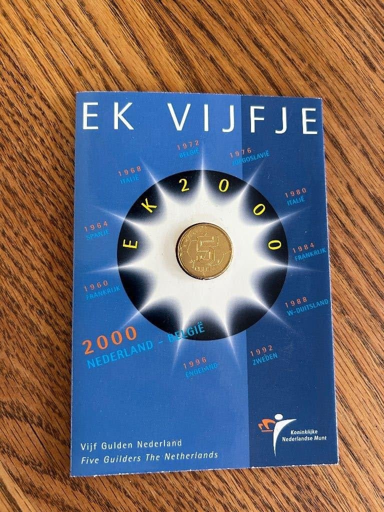EK vijfje 2000 nieuw (2), Ophalen of Verzenden, Overige landen, Overige waardes, Losse munt