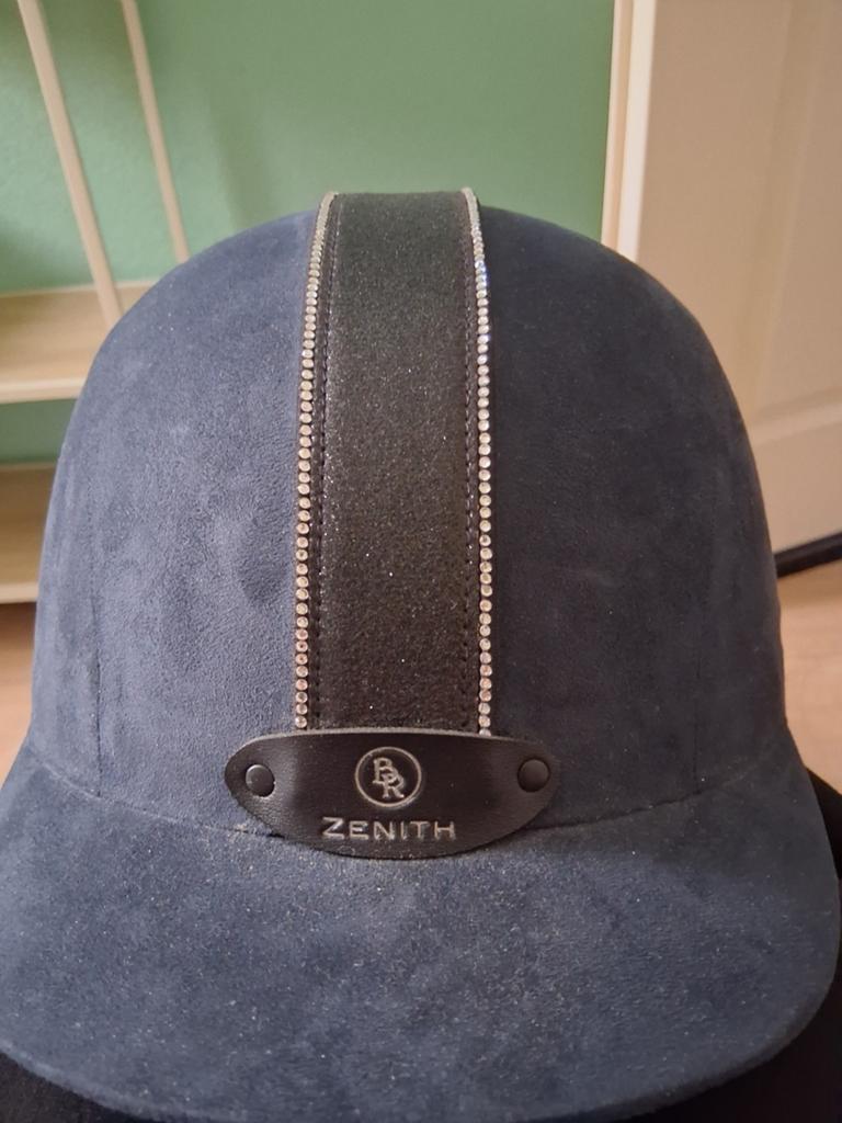 Paardrij cap blauw met pareltjes, Dieren en Toebehoren, Paardrijkleding, Nieuw, Ophalen of Verzenden, Cap, Kinderen