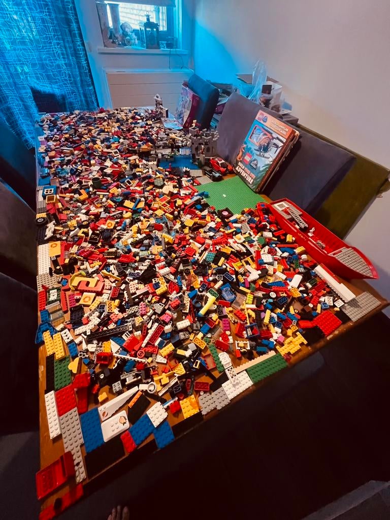 Lego grote partij gemengd echte lego, Ophalen of Verzenden