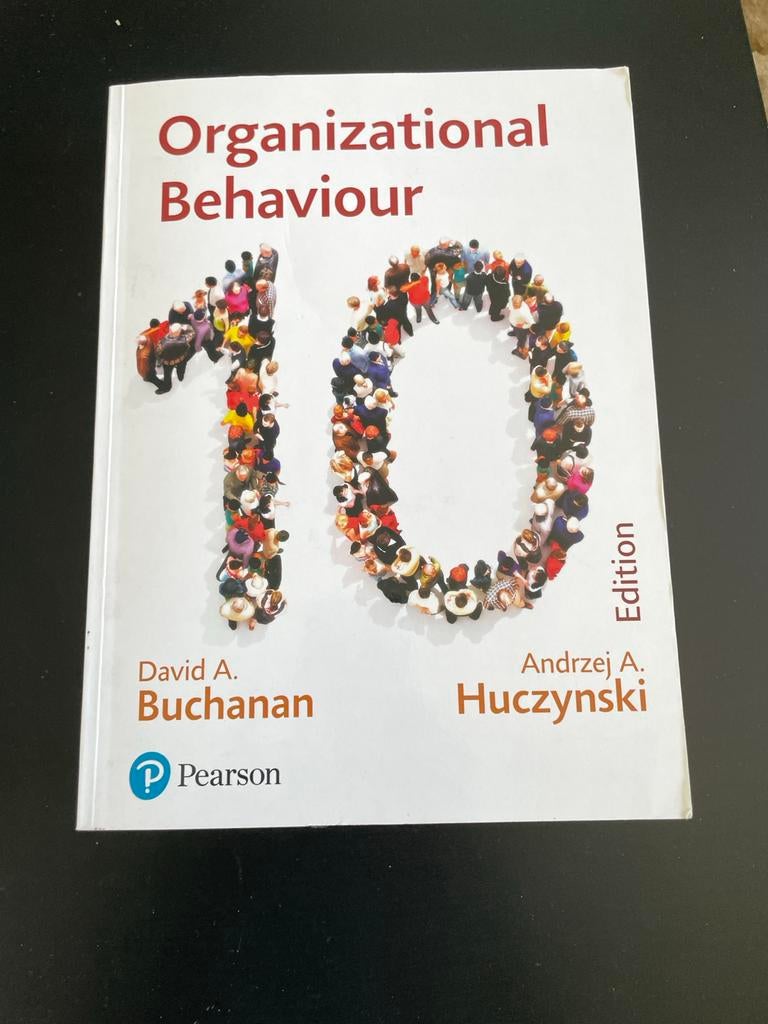 Organizational Behaviour 10e - Buchanan & Huczynski, Ophalen of Verzenden, Gamma, Zo goed als nieuw, WO