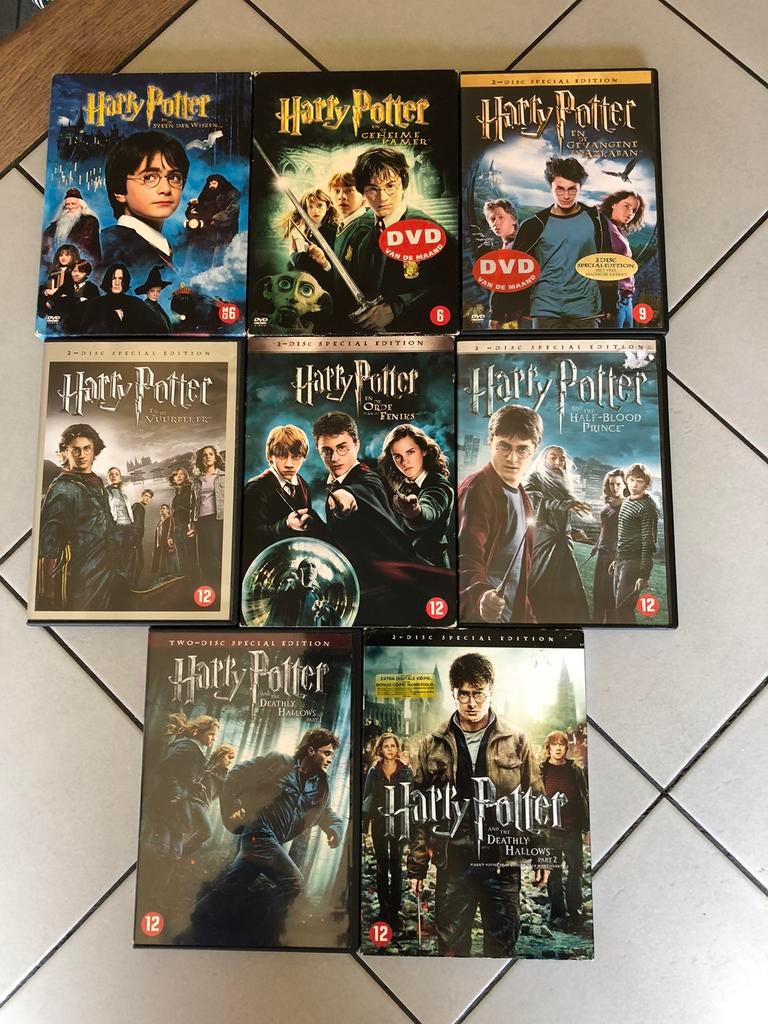 Harry potter complete 8 dvd reeks, Ophalen, Avontuur, Boxset, Zo goed als nieuw