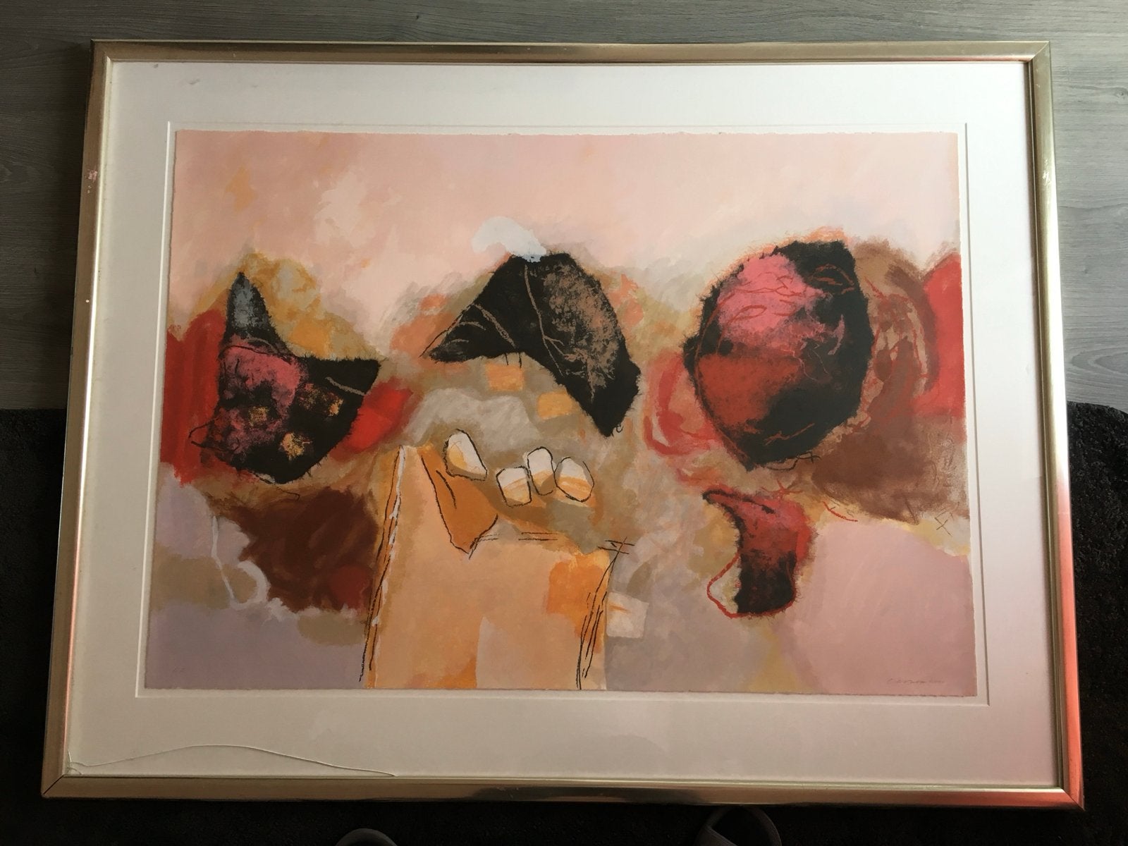 Prachtige schilderij Joan Miró-Carota1978-Gesig. Litho(A.P.), Ophalen of Verzenden
