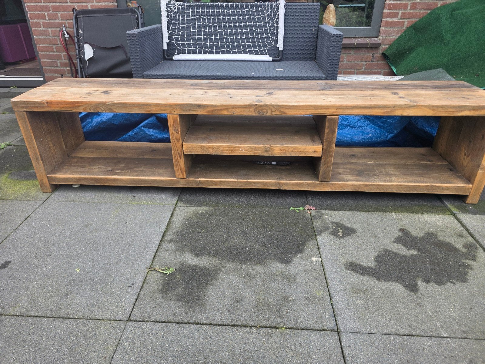TVmeubel hout, Ophalen, 25 tot 50 cm, Minder dan 100 cm