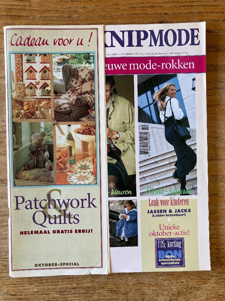 Knipmode knip naaipatronen kledingpatronen 10-1995 nieuw, Ophalen of Verzenden, Nieuw, Vrouw, Knipmode
