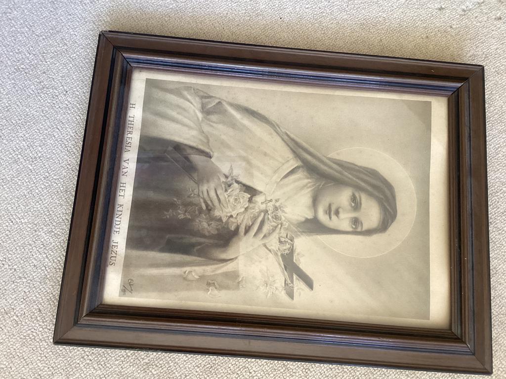 Heilige Theresia van Lisieux // 48x37 cm, Antiek en Kunst, Ophalen of Verzenden