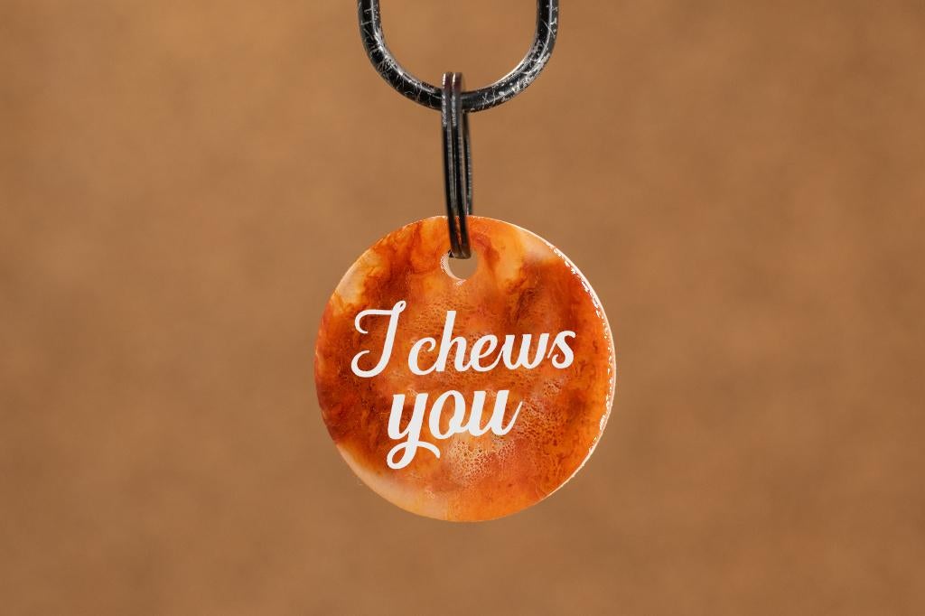 Voor schattige honden! Hondenpenning - I chews you, Waddinxveen, Mandy@cracker-jack.nl, Verzenden, Nieuw