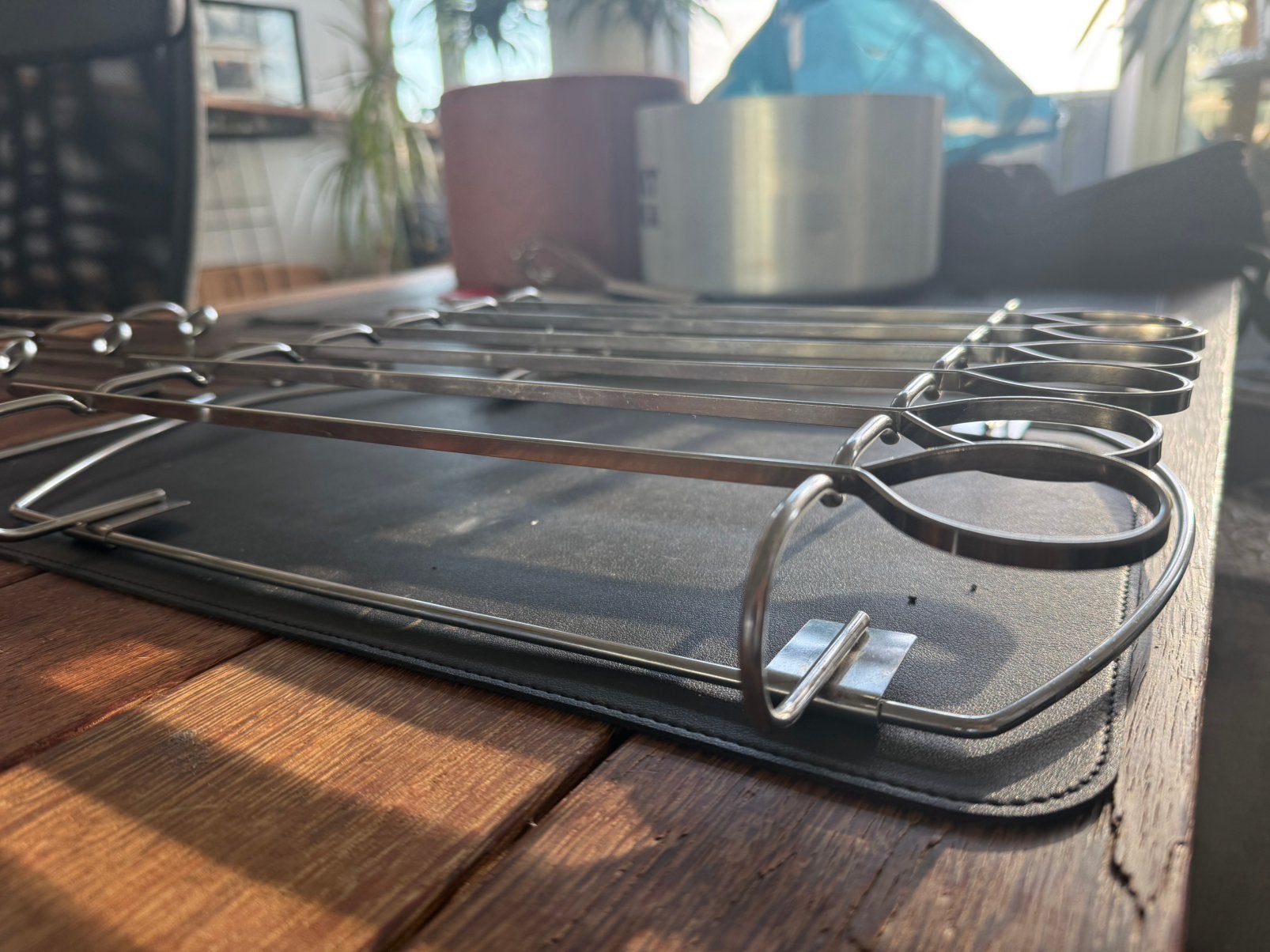 Original Vintage BBQ Spies Set XXL, Ophalen of Verzenden, Zo goed als nieuw