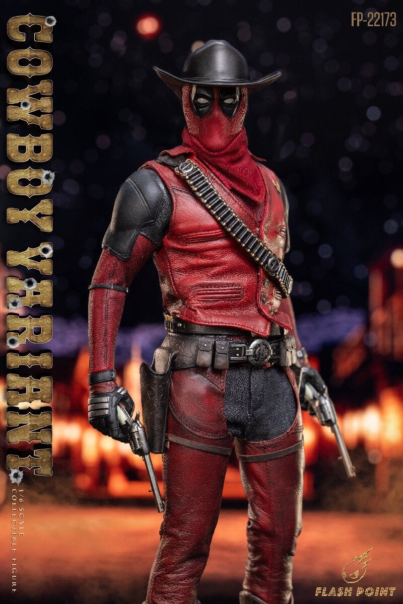 Flash point 1/6 Cowboy Variant Deadpool Hot Toys Wolverine, Verzenden, Zo goed als nieuw, Actiefiguur of Pop