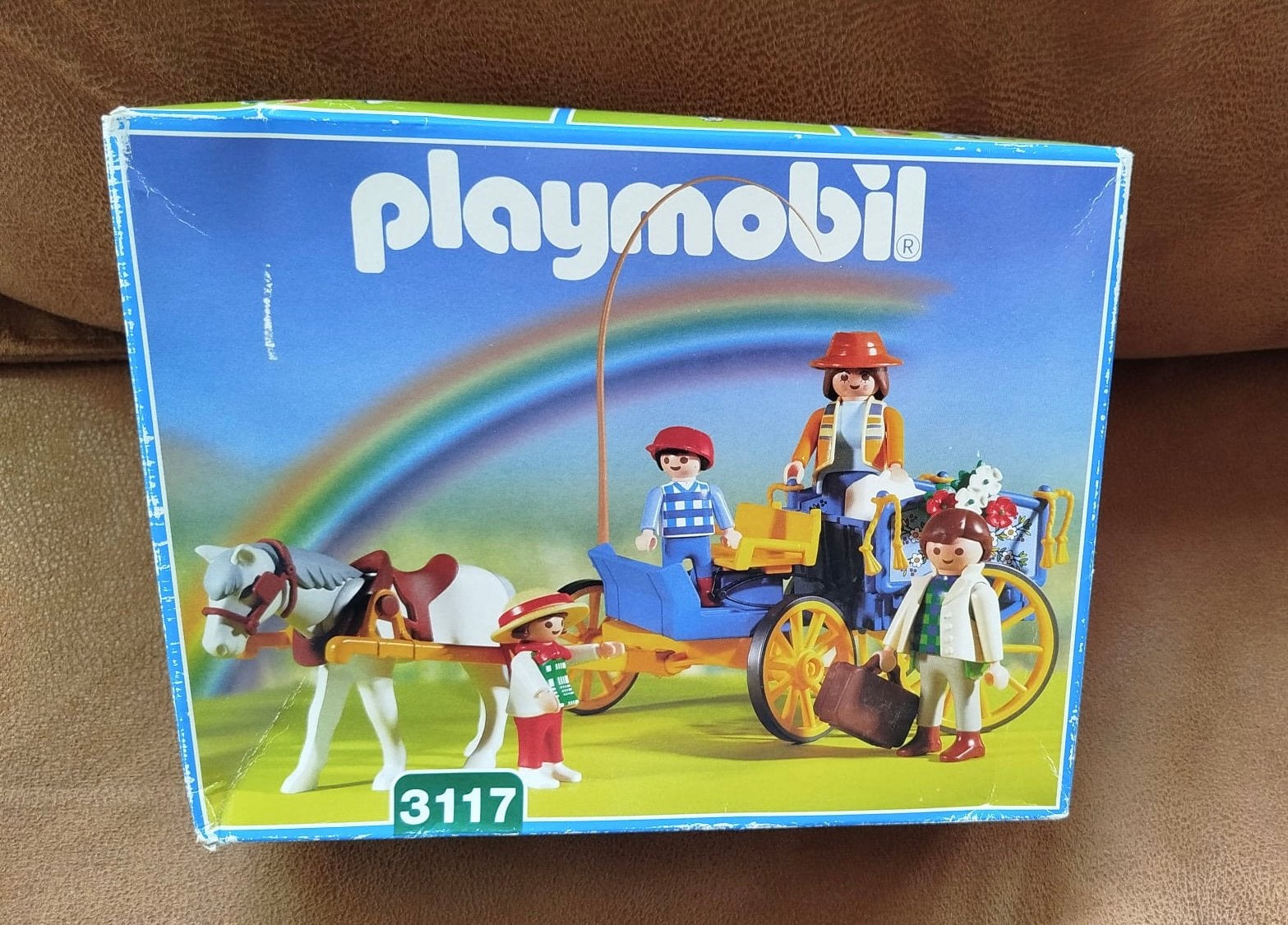 Vintage Playmobil 3117 - Nostalgische Paardenkoets paard, Ophalen of Verzenden, Zo goed als nieuw