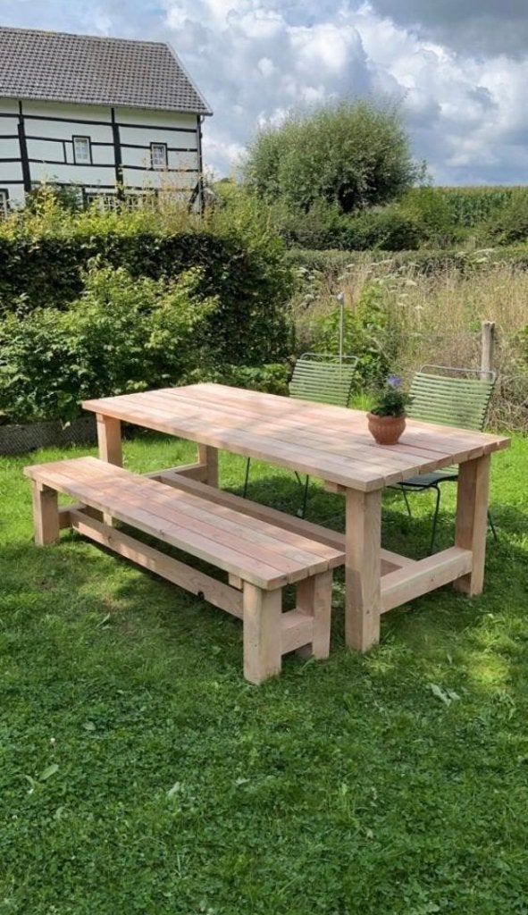 nieuwe tuintafels van douglashout, Ophalen of Verzenden, Nieuw, Rechthoekig, Hout