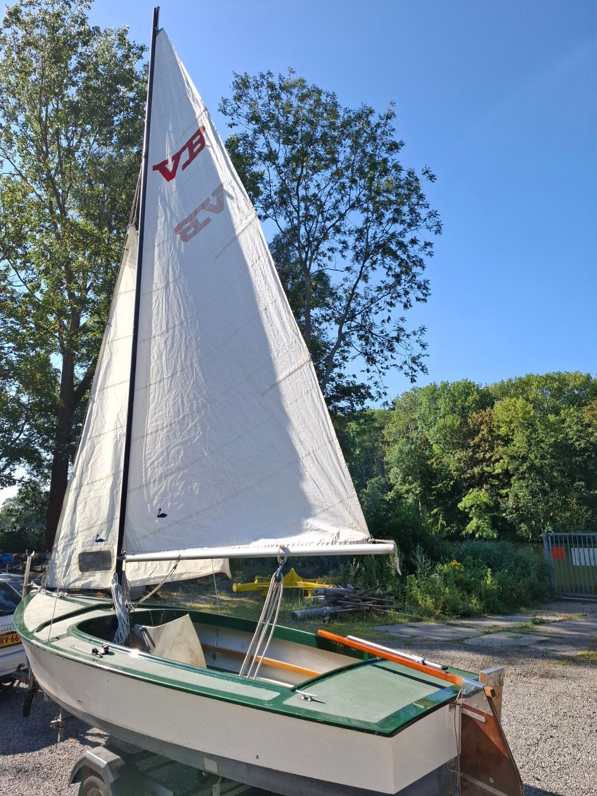Zeilboot "Seulles" met trailer - Klaar om te varen!, Watersport en Boten, Ophalen, Gebruikt, 15 cm, Fok
