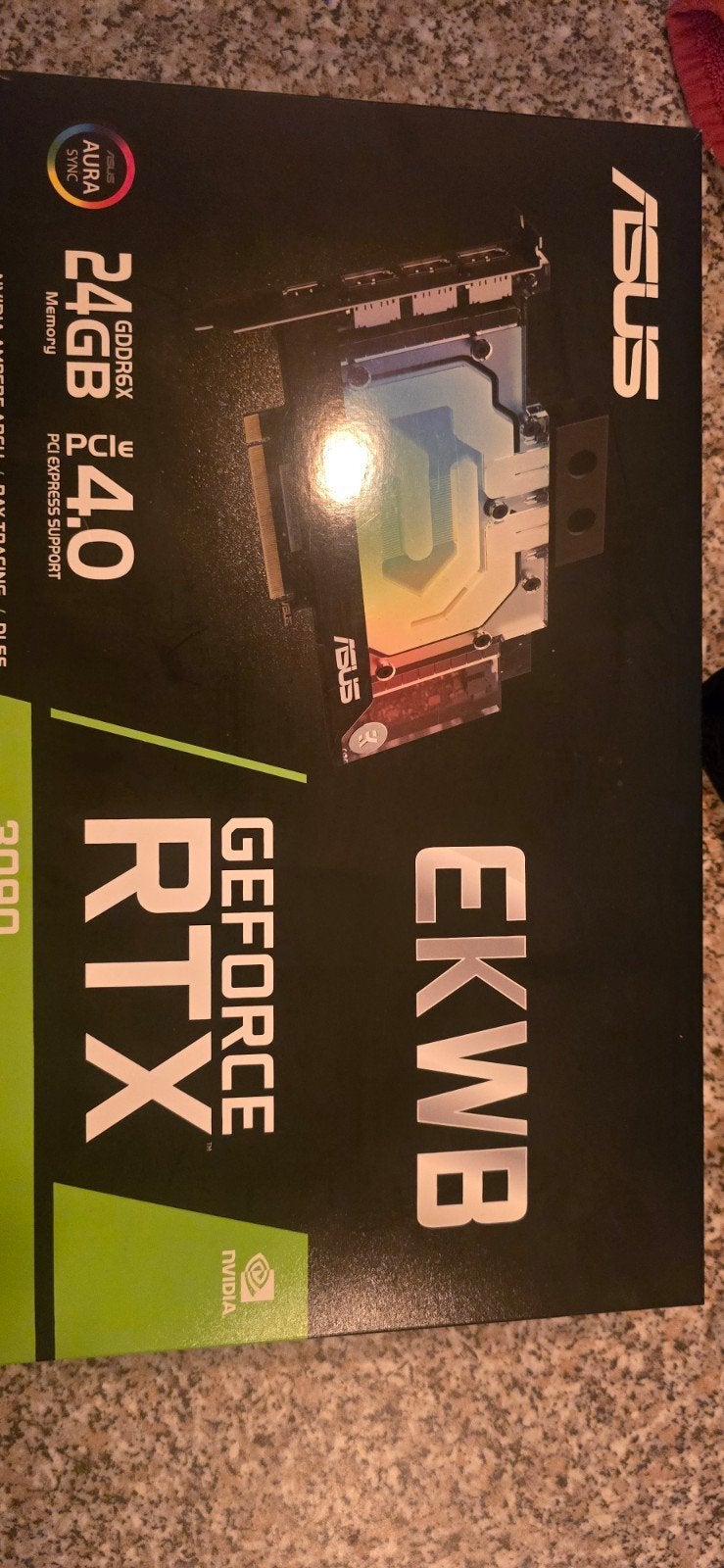 ASUS EKWB GeForce RTX 3090 24GB GDDR6X Videokaart, Ophalen, GDDR6, PCI-Express 4, Zo goed als nieuw