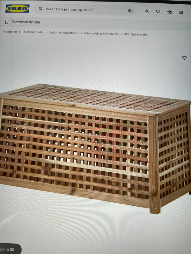 Dekenkist van Ikea (vrijwel nieuw), Ophalen, Zo goed als nieuw